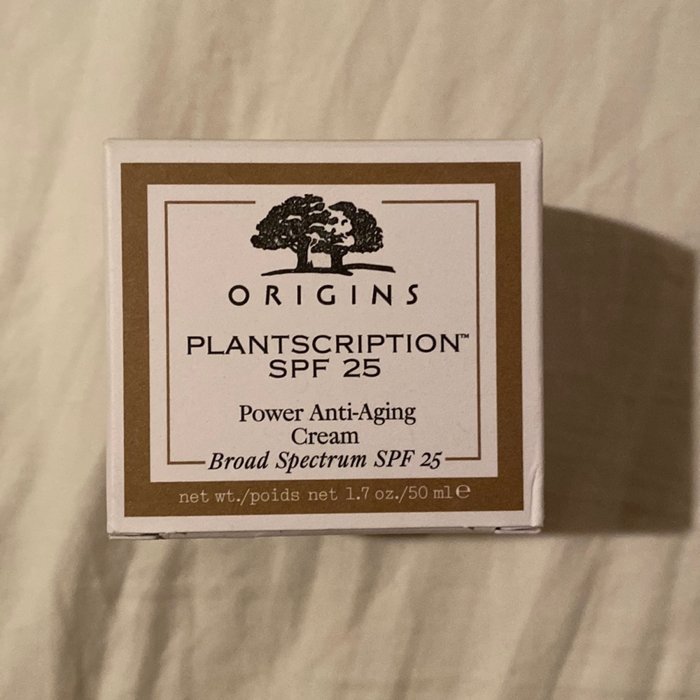 New unopened origins plantscription spf 25 power anti aging cream